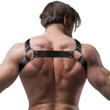 Fetish Submissive – állítható neoprén bulldog hám férfiaknak