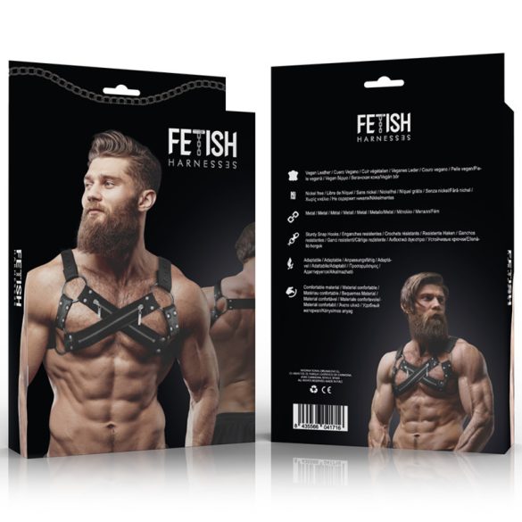 Fetish Submissive – állítható neoprén bulldog hám férfiaknak