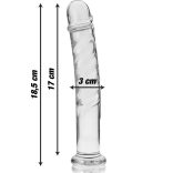 Ibiza Nebula Series – tiszta boroszilikát üveg dildo 18,5 cm