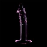 Ibiza Nebula 19 – prémium üveg dildo, rózsaszín, 18,5 cm