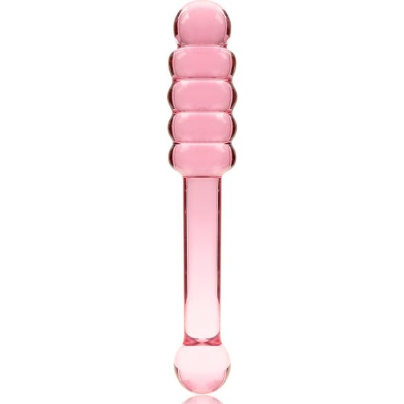 Ibiza Nebula 20 – rózsaszín boroszilikát dildó 20,5 cm