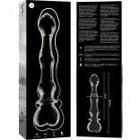Ibiza Nebula Series - elegáns boroszilikát üveg dildo 20,5 cm