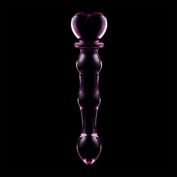 IBIZA Nebula – boroszilikát üveg dildo, 20,5 cm rózsaszín