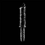 Ibiza Nebula 24 – átlátszó boroszilikát üveg dildó 28,5 cm