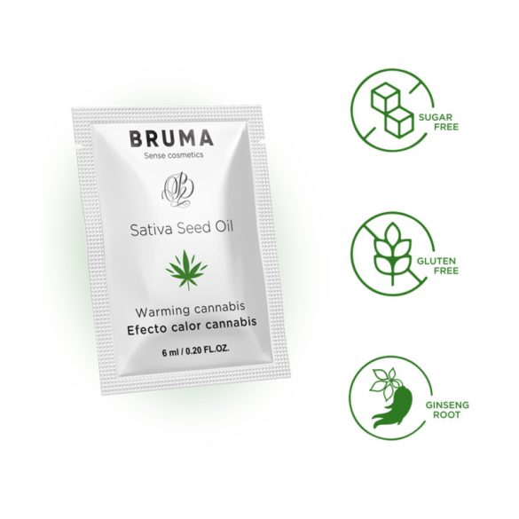 BRUMA – melegítő kannabisz ízű síkosító gél 6 ml