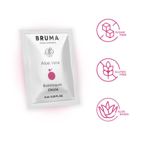 BRUMA - Aloe Vera síkosító gél, buborékos íz 6 ml