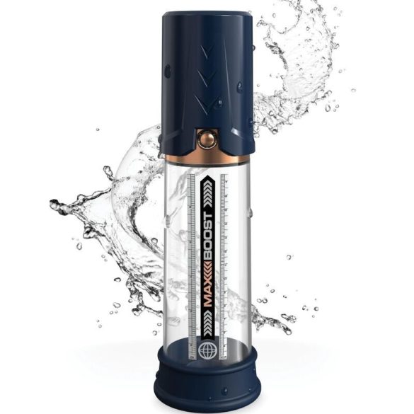 Pump Worx Max Boost – prémium péniszpumpa kék színben