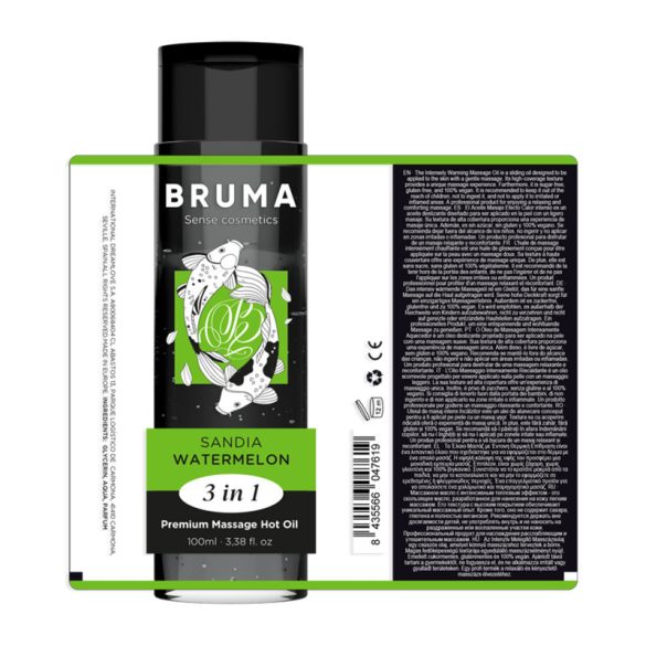 BRUMA - prémium masszázsolaj: 3 az 1-ben, dinnye illatú 100 ml