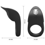 Pretty Love Susanna – vibráló péniszgyűrű fekete