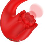 MIA - Selena stimuláló vibrátor ütésekkel, vörös