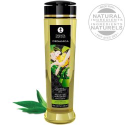 SHUNGA - organikus zöld teás masszázsolaj 240 ml