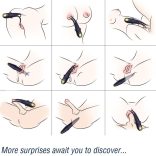 ARMONY - kék dupla vibrátor, érzéki kényeztetéshez