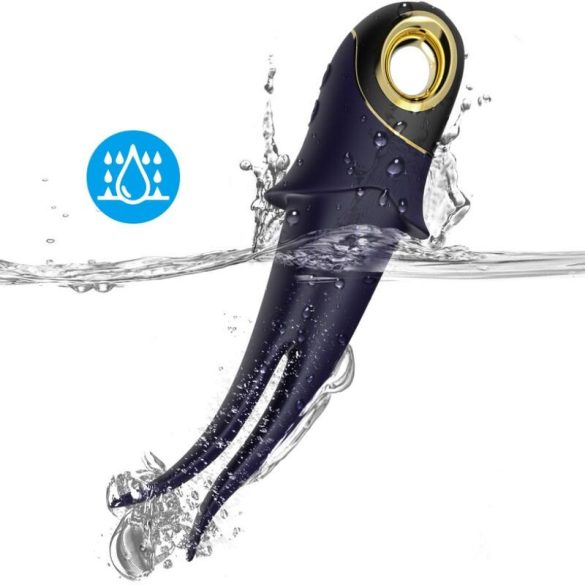 ARMONY - kék dupla vibrátor, érzéki kényeztetéshez