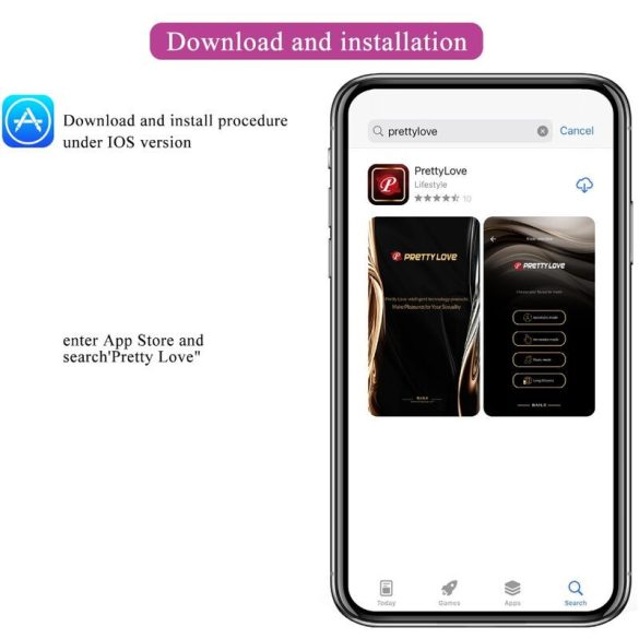 PRETTY LOVE August – távirányítós, dupla öröm vibrátor