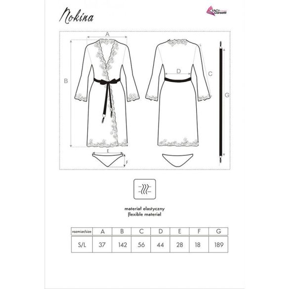 LIVCO CORSETTI FASHION – érzéki fekete bodystocking egy méretben