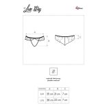 LIVCO CORSETTI FASHION – érzéki panel nélküli fekete fehérnemű L/XL