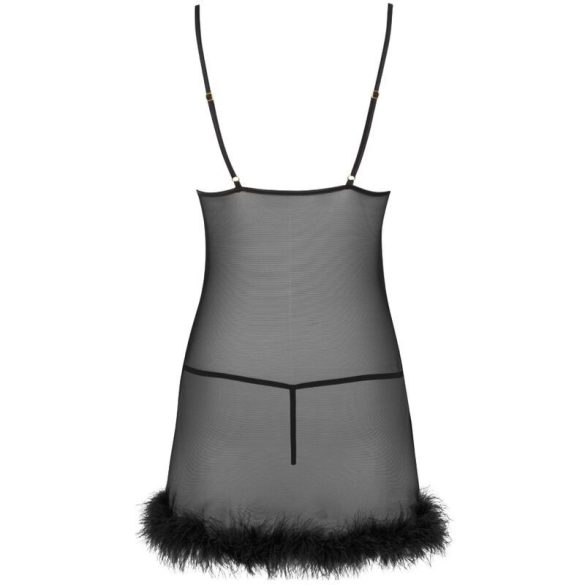 LIVCO CORSETTI FASHION – érzéki babydoll fekete tanga combo