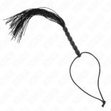 KINK – mini szilikon ostor 6 fekete gyöngyökkel