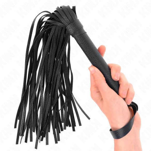 KINK - érzéki kék gyöngyös korbács 43,5 cm