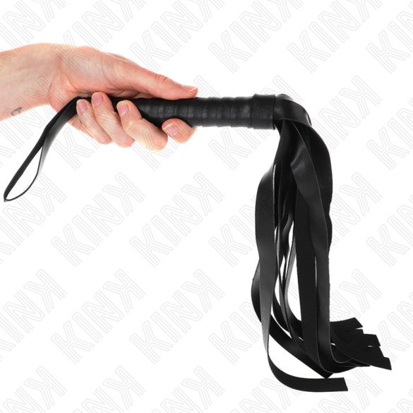 KINK – fekete széles farok ostor 48,5 cm