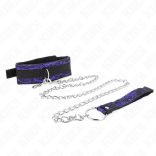 KINK - rövid bársonyos csipke nyaklánc övvel, 105 cm