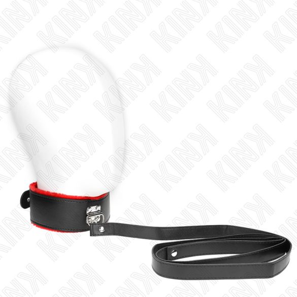 KINK – állítható nyaklánc piros bőr pánttal