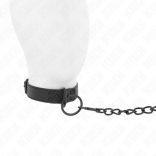 KINK - állítható nyakörv sötét pórázzal, 37-54 cm