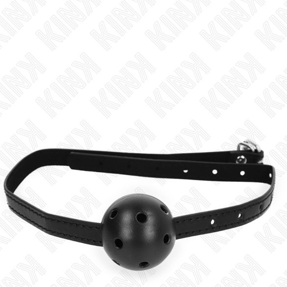 KINK Simplicity Black – légáteresztő ball gag 4.5 cm