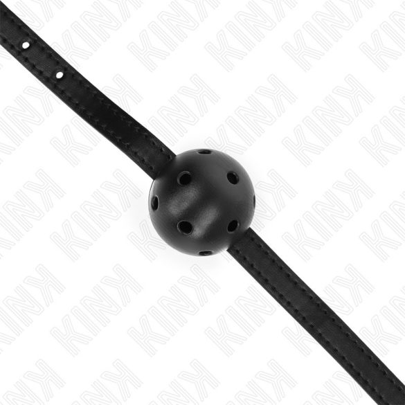 KINK Simplicity Black – légáteresztő ball gag 4.5 cm