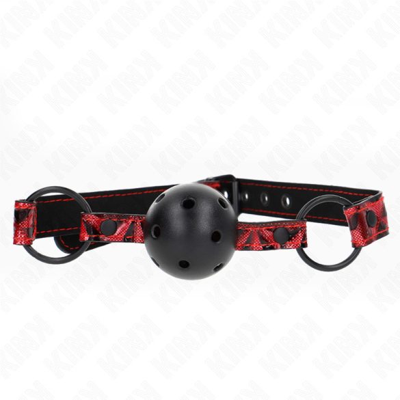 KINK – Gyémántmintás 4,5 cm-es ball gag állítható 42-60 cm