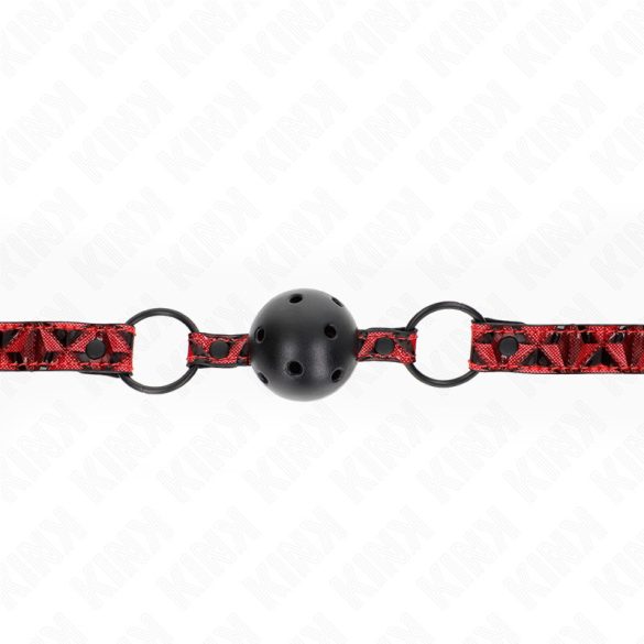 KINK – Gyémántmintás 4,5 cm-es ball gag állítható 42-60 cm