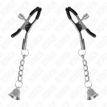 KINK - ezüst harang fülcsipesz (6 cm) - prémium érzéki kiegészítő