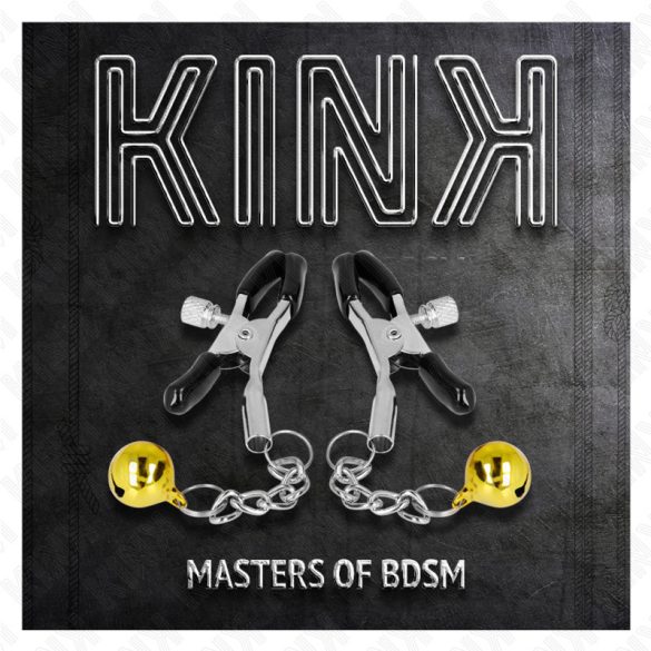 KINK Gold Jingle Bell – ékszer mellbimbó csipesz 6 cm