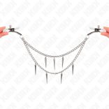 KINK - tüskés láncos mellbimbó csipesz 30 cm