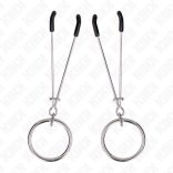 KINK – vékony mellbimbó csipeszek O-gyűrűvel, 7 cm