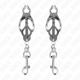 KINK - ezüst japán lóhere mellbimbócsipesz horgokkal