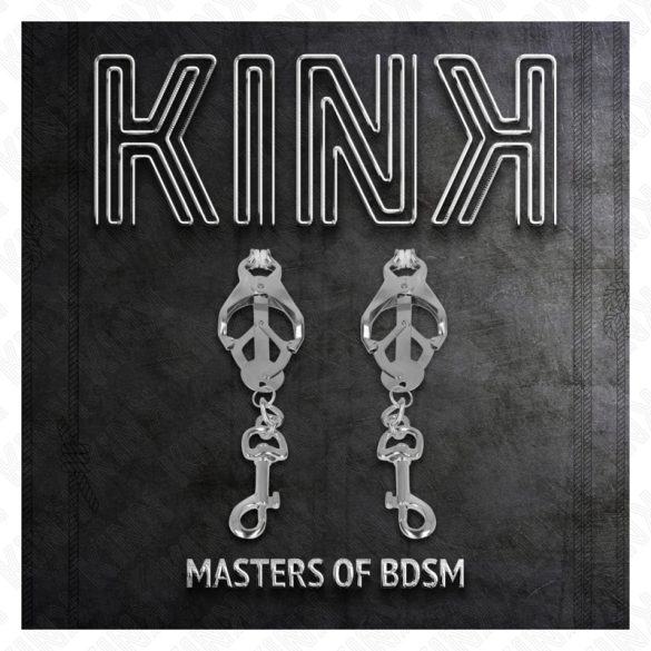 KINK - ezüst japán lóhere mellbimbócsipesz horgokkal