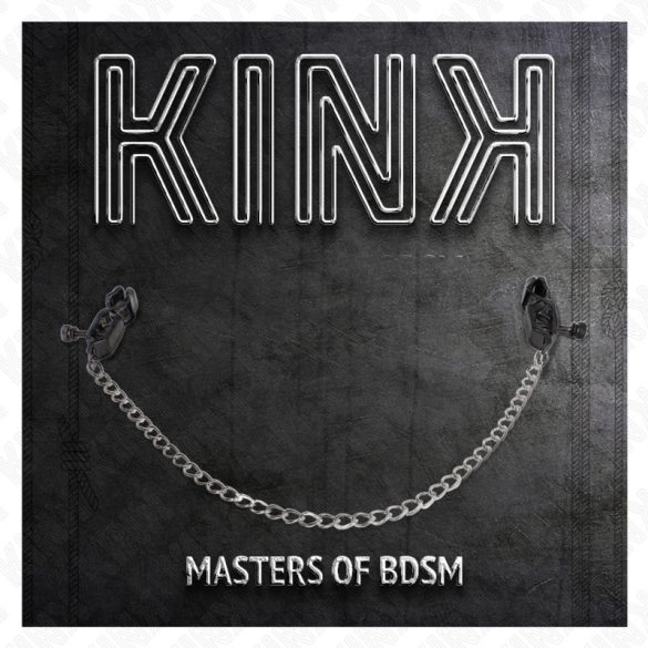 KINK - ezüst láncos mellbimbó klipsz 30 cm