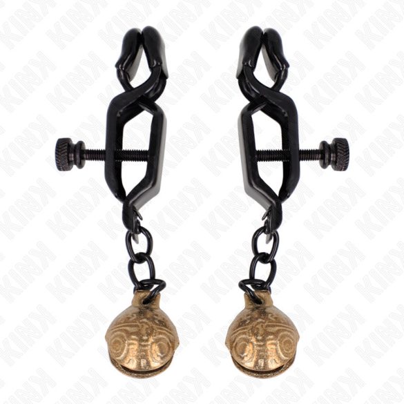 KINK Bell – fekete mamusz csipesz érzéki játékhoz