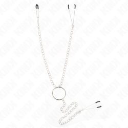   KINK Triple – hármas csikló- és mellbimbó csipesz lánccal