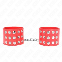 KINK - állítható piros csuklóbilincs 19-24 cm-ig