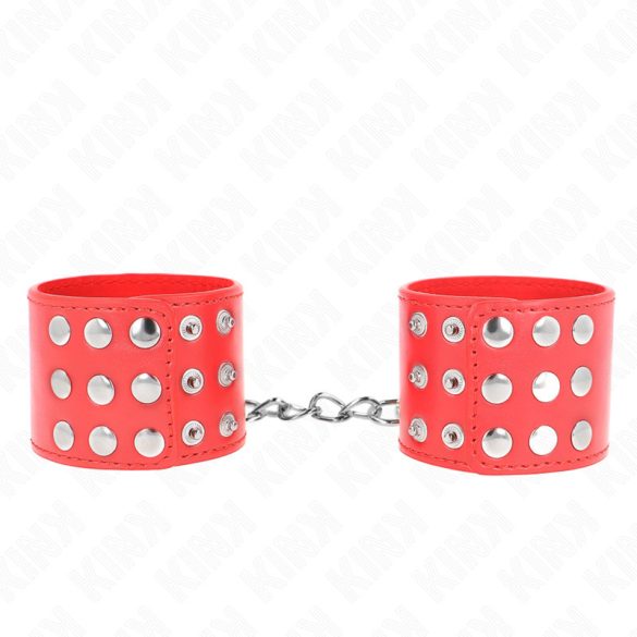 KINK - állítható piros csuklóbilincs 19-24 cm-ig