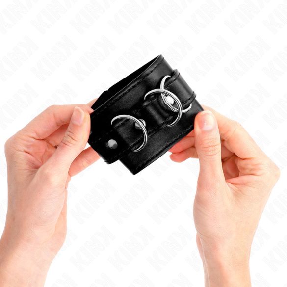 KINK - állítható csuklókötöző - fekete, prémium minőség