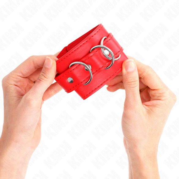 KINK – állítható csukló kötöző pántok, piros