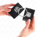 KINK - állítható csuklóbilincs gyűrűs zárással, fekete