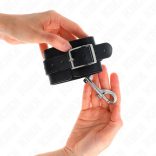 KINK – állítható csuklóbilincs, fekete, 17-28 cm