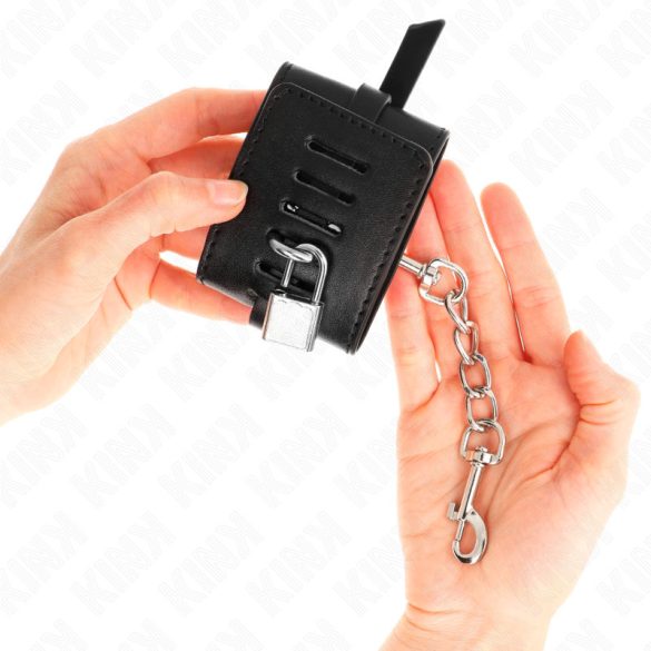 KINK – Prémium állítható csuklóbilincsek, fekete, 14,5-21 cm