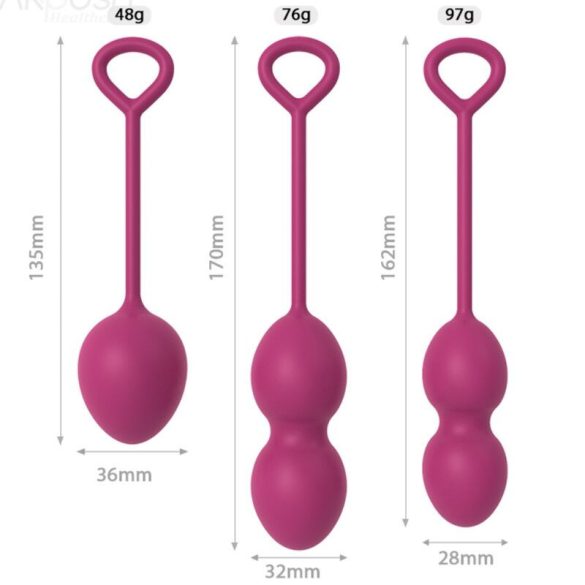ARMONY - Prémium burgundi hüvelyi torna súly 3 szinten