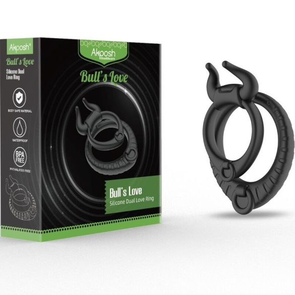 ARMONY - fekete izgató gyűrű prémium minőségben