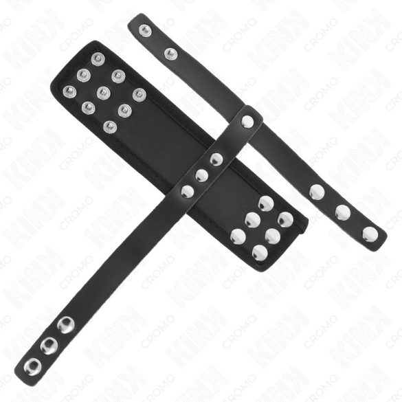 KINK - bőr pénisz ketrec gyűrű állítható golyó elválasztóval